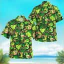Green Aloha Pokemon Hawaiian Shirt Grass Type Gift For Boyfriend Green Aloha Pokemon Hawaiian Shirt Grass Type Gift For Boyfriend