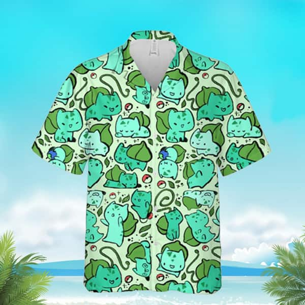 Summer Aloha Pokemon Hawaiian Shirt Cute Beach Vacation Gift