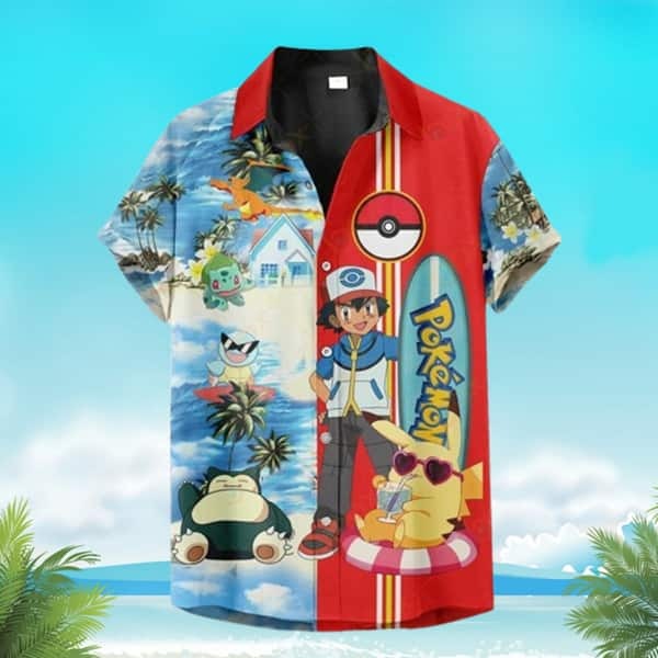 Beach Aloha Pokemon Hawaiian Shirt Special Summer Beach Gift