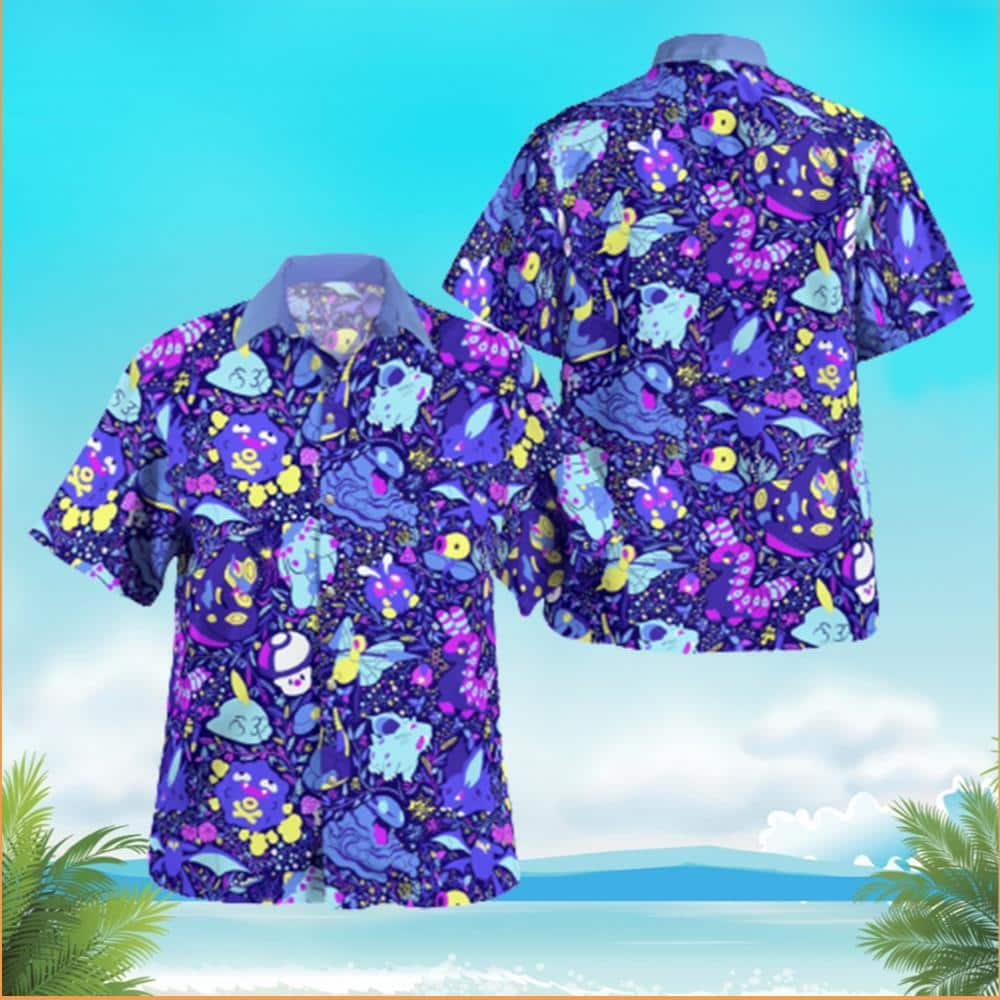 Poison Pokemon Hawaiian Shirt Gift For Beach Trip