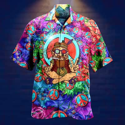 Summer Aloha Funny Peace Life Hawaiian Shirt Gift For Mom