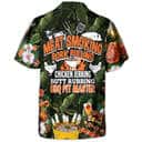 Funny Hawaiian Shirt Meat Smoking Pork Pulling Chicken Jerking Butt Rubbing BBQ Pit Master