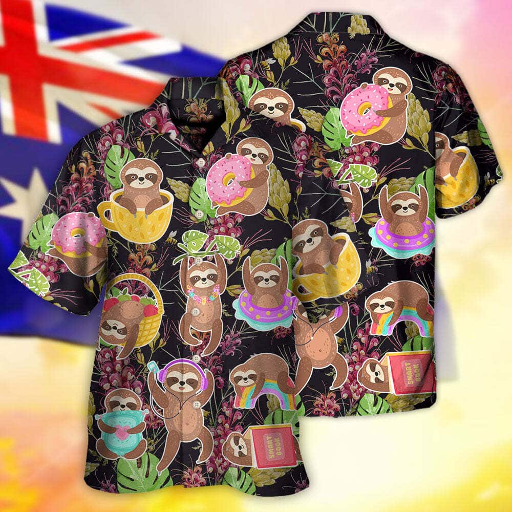 Funny Hawaiian Shirt Sloth Practical Beach Gift For Him Funny Hawaiian Shirt Sloth Practical Beach Gift For Him