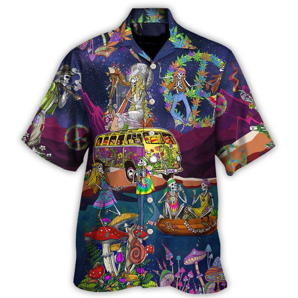 Funny Hawaiian Shirt Skull Dancing Moon Night Amazing Style Funny Hawaiian Shirt Skull Dancing Moon Night Amazing Style