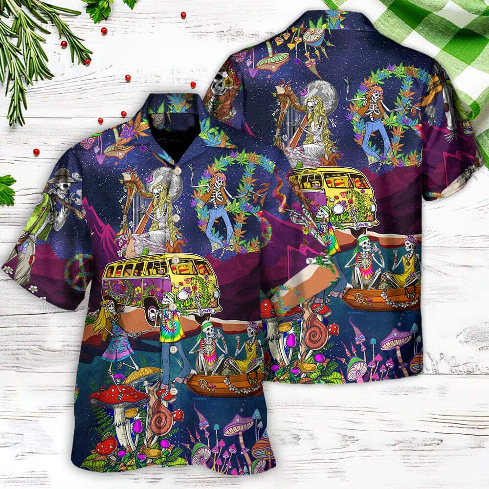 Funny Hawaiian Shirt Skull Dancing Moon Night Amazing Style Funny Hawaiian Shirt Skull Dancing Moon Night Amazing Style