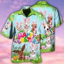Funny Hawaiian Shirt Happy Easter Pitbulls Cute Gift For Dog Lovers