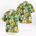 Aloha Rick And Morty Hawaiian Shirt Hibiscus Flowers Pattern Summer Lovers Gift Aloha Rick And Morty Hawaiian Shirt Hibiscus Flowers Pattern Summer Lovers Gift