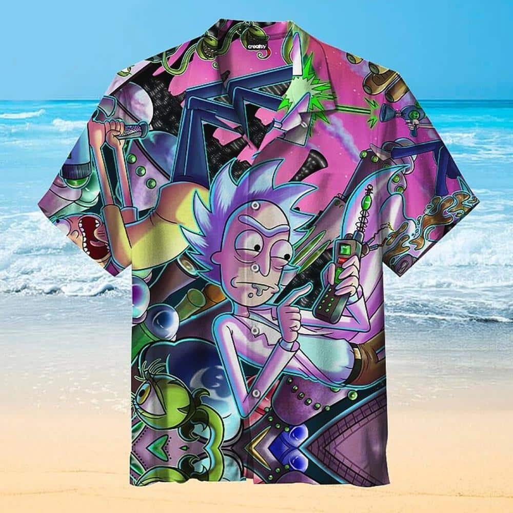 Rick And Morty Hawaiian Shirt Gift For Summer Trip