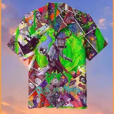 Funny Rick And Morty Hawaiian Shirt Birthday Gift For Beach Trip Funny Rick And Morty Hawaiian Shirt Birthday Gift For Beach Trip