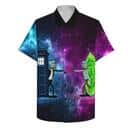 Purple Rick And Morty Hawaiian Shirt Galaxy Gift For Beach Trip