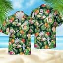 Funny Aloha Rick And Morty Hawaiian Shirt Palm Leaves Pattern Summer Lovers Gift Funny Aloha Rick And Morty Hawaiian Shirt Palm Leaves Pattern Summer Lovers Gift