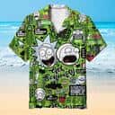 Funny Aloha Rick And Morty Hawaiian Shirt Summer Trip Gift Funny Aloha Rick And Morty Hawaiian Shirt Summer Trip Gift