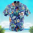 Blue Water Type Starters Pokemon Hawaiian Shirt Summer Vacation Gift
