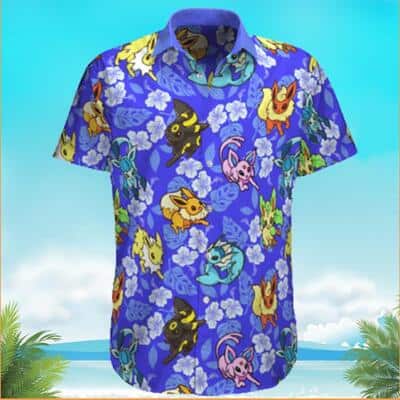 Eevee Pokemon Hawaiian Shirt Gift For Mom Eevee Pokemon Hawaiian Shirt Gift For Mom