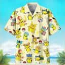 Cute Pikachu Pokemon Hawaiian Shirt Gift For Family Cute Pikachu Pokemon Hawaiian Shirt Gift For Family