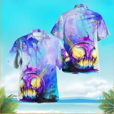 Halloween Aloha Gastly Pokemon Hawaiian Shirt Summer Holiday Gift