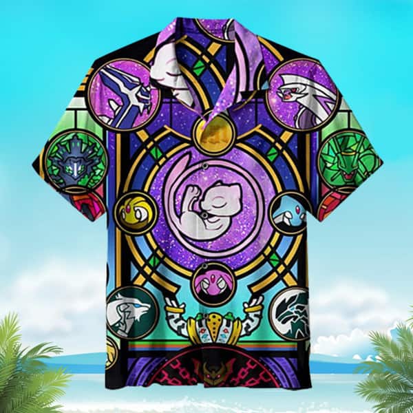 The Enigmatic Mew Pokemon Hawaiian Shirt Beach Gift For Friends The Enigmatic Mew Pokemon Hawaiian Shirt Beach Gift For Friends