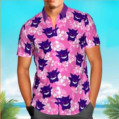 Summer Aloha Gengar Pokemon Hawaiian Shirt Practical Beach Gift For Her