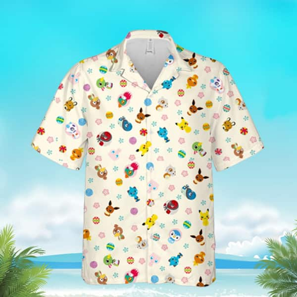 Cool Aloha Kawaii Pokemon Hawaiian Shirt Birthday Gift For Mom