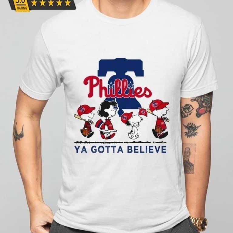 MLB Philadelphia Phillies T-Shirt Snoopy Ya Gotta Believe
