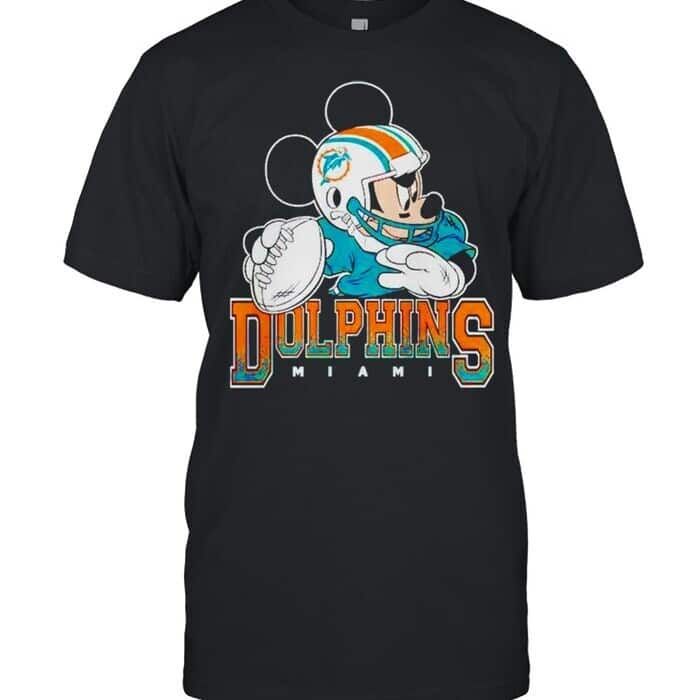 NFL Miami Dolphins T-Shirt Disney Mickey NFL Miami Dolphins T-Shirt Disney Mickey