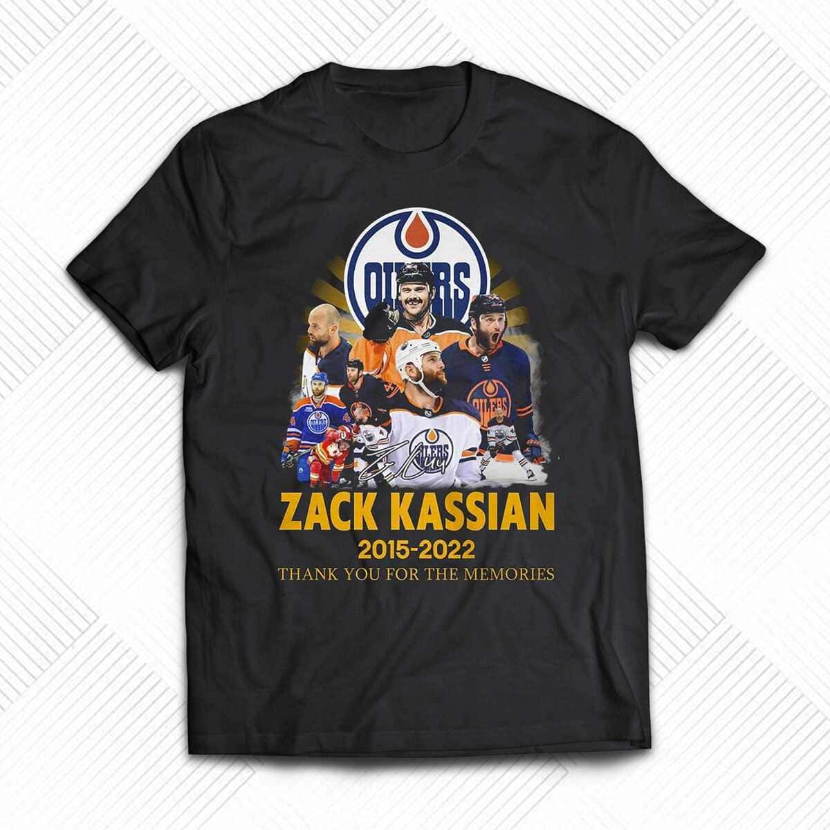 Zack Kassian T-Shirt Thank You For The Memories Zack Kassian T-Shirt Thank You For The Memories