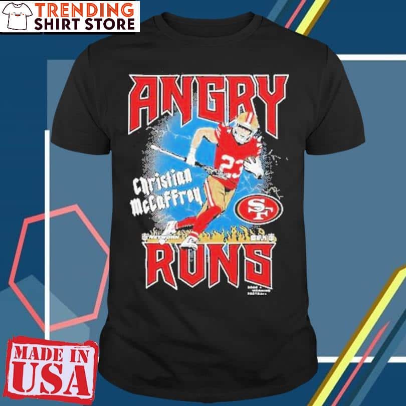 San Francisco 49ers T-Shirt Angry Runs Christian McCaffrey