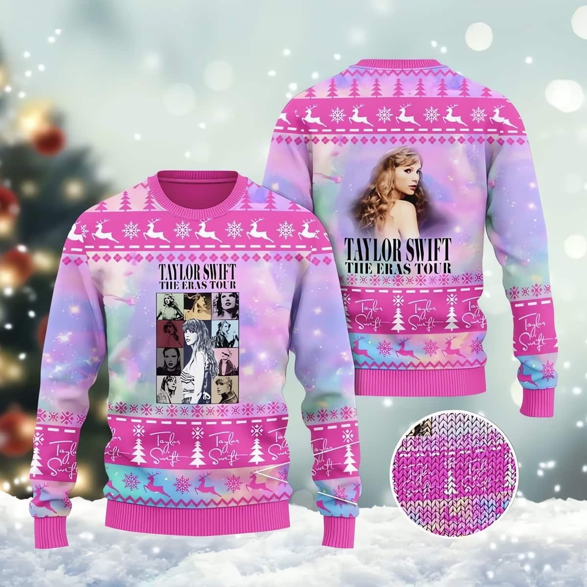 Taylor Swift The Eras Tour Ugly Christmas Sweater Taylor Swift The Eras Tour Ugly Christmas Sweater
