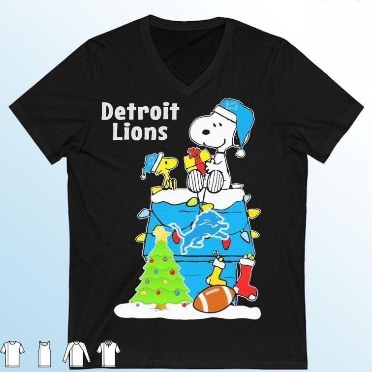 NFL Detroit Lions T-Shirt Peanuts Snoopy Woodstock NFL Detroit Lions T-Shirt Peanuts Snoopy Woodstock