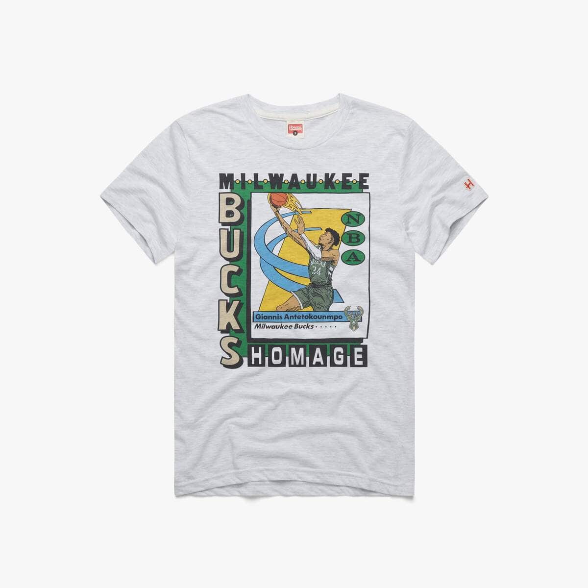 NBA Milwaukee Bucks T-Shirt Giannis Antetokounmpo NBA Milwaukee Bucks T-Shirt Giannis Antetokounmpo