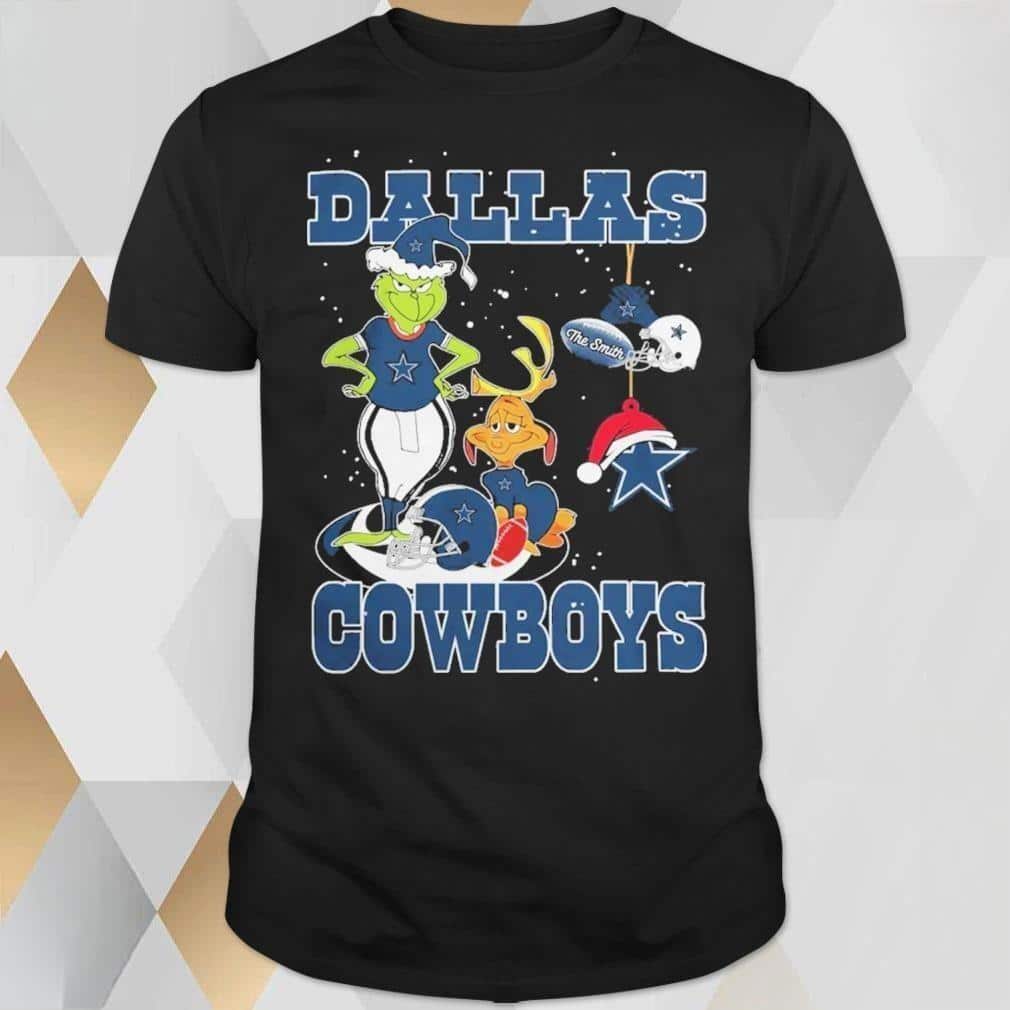Funny Grinch And Dog Dallas Cowboys T-Shirt Funny Grinch And Dog Dallas Cowboys T-Shirt