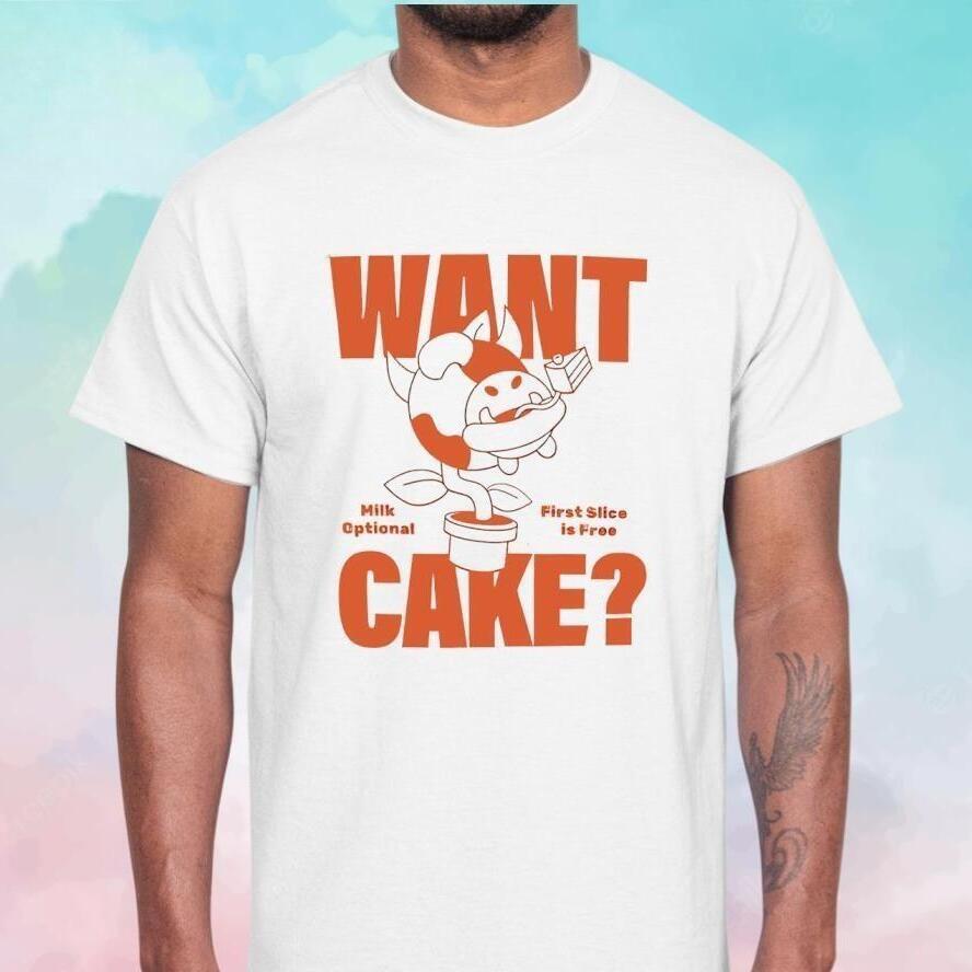 Cool Cow’s Head Flower Want Milk Optional First Slice Is Free Cake T-Shirt Cool Cow’s Head Flower Want Milk Optional First Slice Is Free Cake T-Shirt