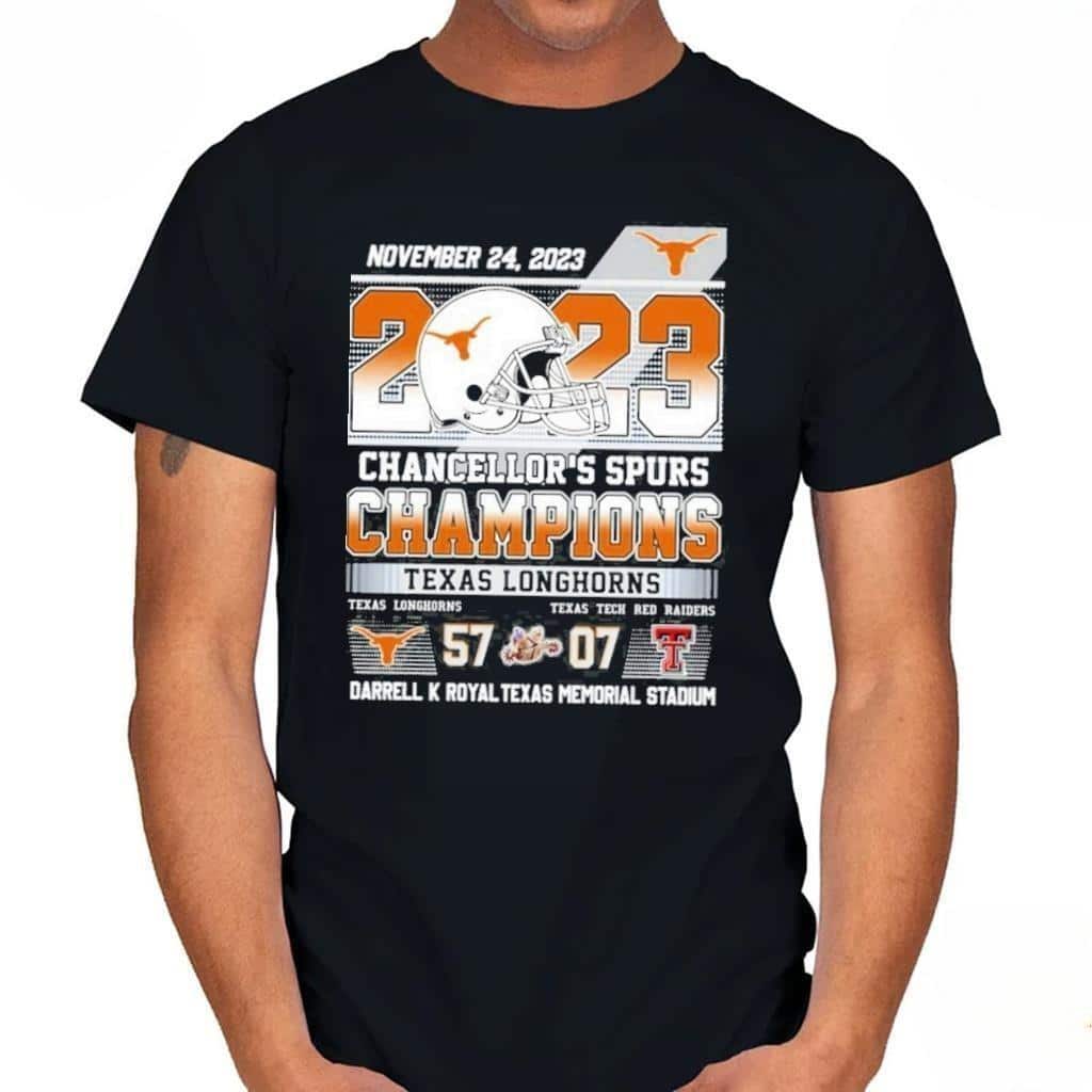 Chancellor’s Spurs Champions Texas Longhorns T-Shirt Chancellor’s Spurs Champions Texas Longhorns T-Shirt