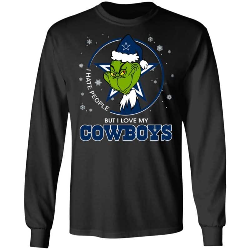 Funny Grinch I Hate People But I Love My Dallas Cowboys T-Shirt Funny Grinch I Hate People But I Love My Dallas Cowboys T-Shirt