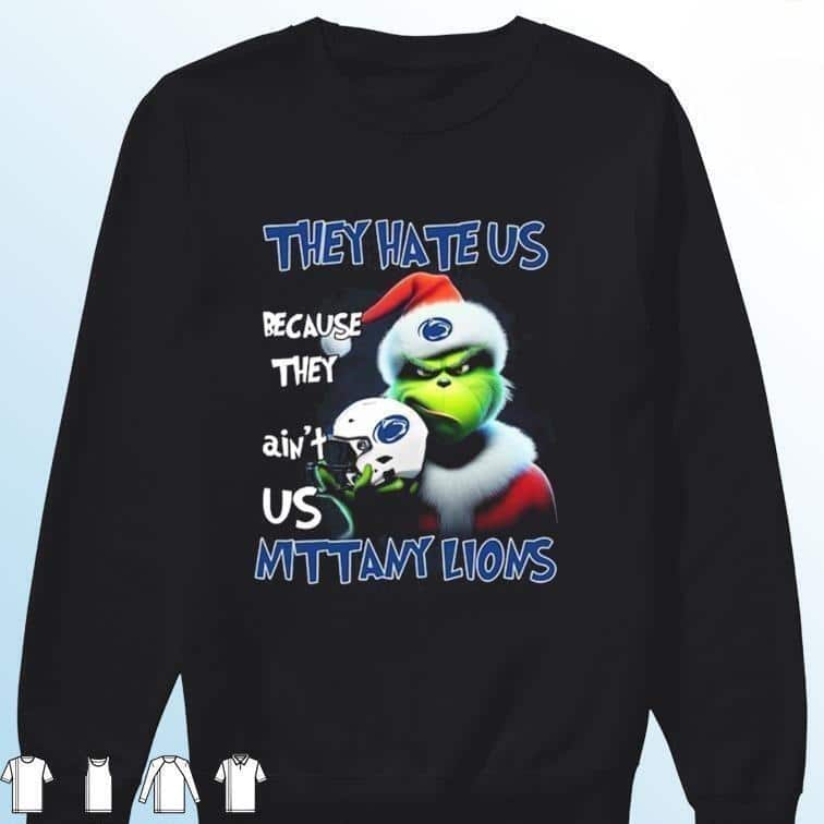 Funny Grinch They Hate Us Because Ain’t Us Penn State Nittany Lions T-Shirt Funny Grinch They Hate Us Because Ain’t Us Penn State Nittany Lions T-Shirt