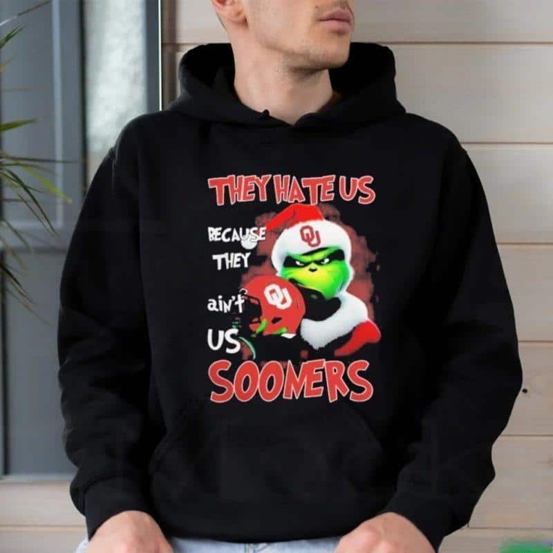 Grinch They Hate Us Because Ain’t Us Oklahoma Sooners T-Shirt Grinch They Hate Us Because Ain’t Us Oklahoma Sooners T-Shirt