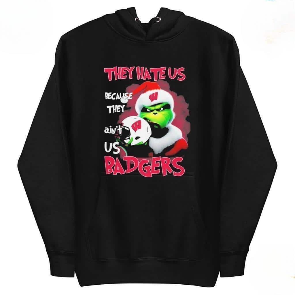 Funny Grinch They Hate Us Because Ain’t Us Wisconsin Badgers T-Shirt Funny Grinch They Hate Us Because Ain’t Us Wisconsin Badgers T-Shirt