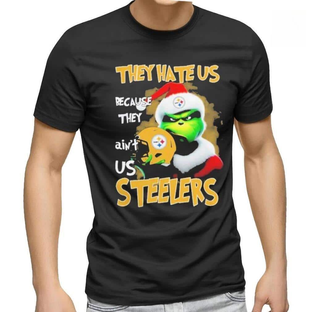 They Hate Us Because Ain't Us NFL Pittsburgh Steelers T-Shirt They Hate Us Because Ain't Us NFL Pittsburgh Steelers T-Shirt