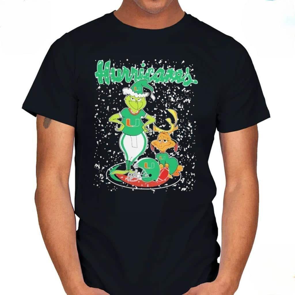 Funny Grinch Dog NCAA Miami Hurricanes T-Shirt Funny Grinch Dog NCAA Miami Hurricanes T-Shirt