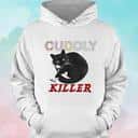Black Cat T-Shirt Cuddly Killer Black Cat T-Shirt Cuddly Killer