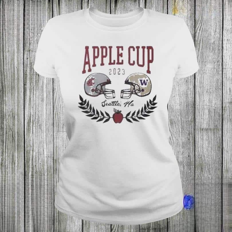 Apple Cup Match Washington Huskies Vs Washington State Cougars T-Shirt Apple Cup Match Washington Huskies Vs Washington State Cougars T-Shirt