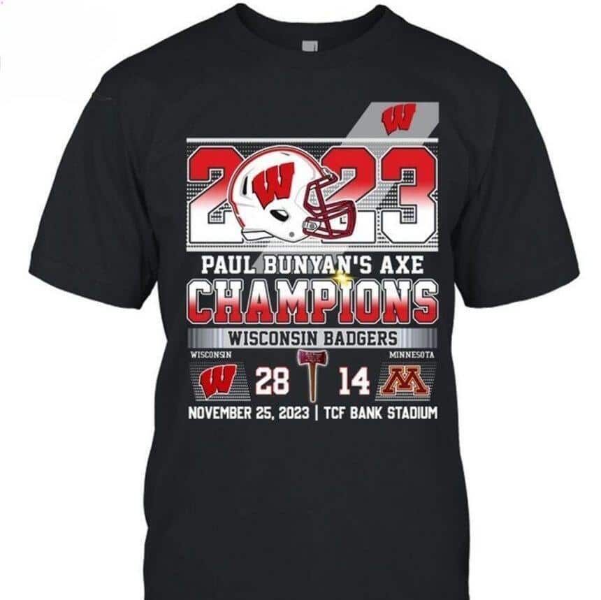 Wisconsin Badgers T-Shirt Paul Bunyan’s Axe Champions Wisconsin Badgers T-Shirt Paul Bunyan’s Axe Champions