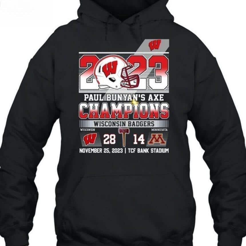 Wisconsin Badgers T-Shirt Paul Bunyan’s Axe Champions Wisconsin Badgers T-Shirt Paul Bunyan’s Axe Champions