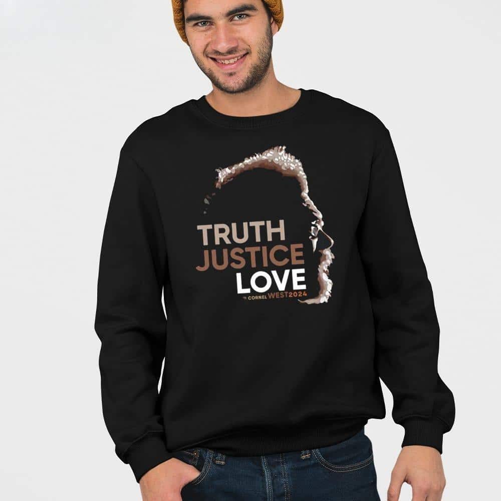 Cornel West T-Shirt Truth Justice Love Cornel West T-Shirt Truth Justice Love