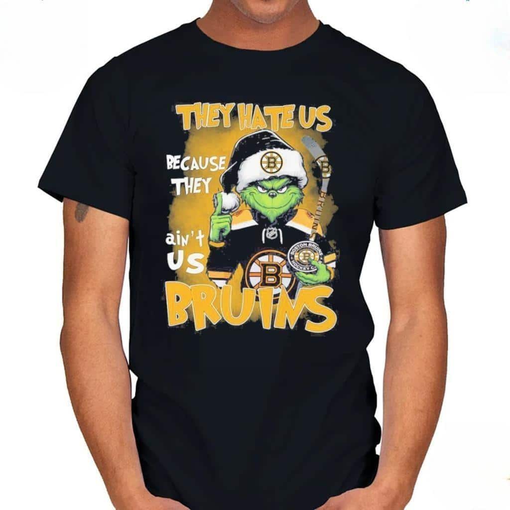 Funny Grinch Boston Bruins T-Shirt Funny Grinch Boston Bruins T-Shirt