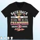 NCAA Florida State Seminoles T-Shirt Back 2 Back