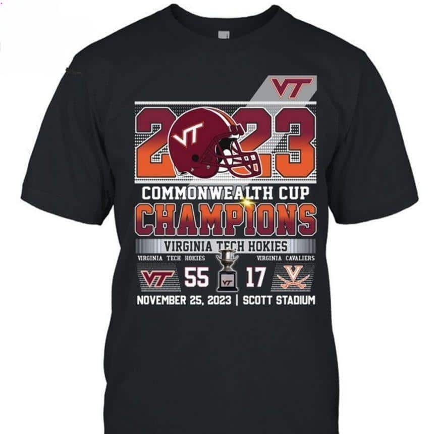 Virginia Tech Hokies T-Shirt Commonwealth Cup Champions