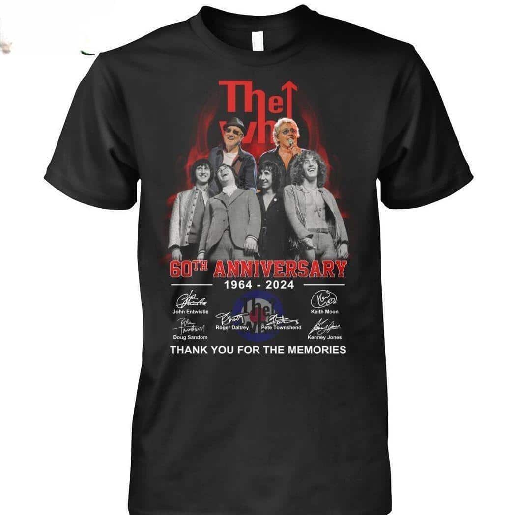 The Who 60th Anniversary T-Shirt Thank You For The Memories