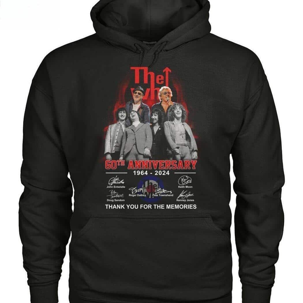 The Who 60th Anniversary T-Shirt Thank You For The Memories The Who 60th Anniversary T-Shirt Thank You For The Memories