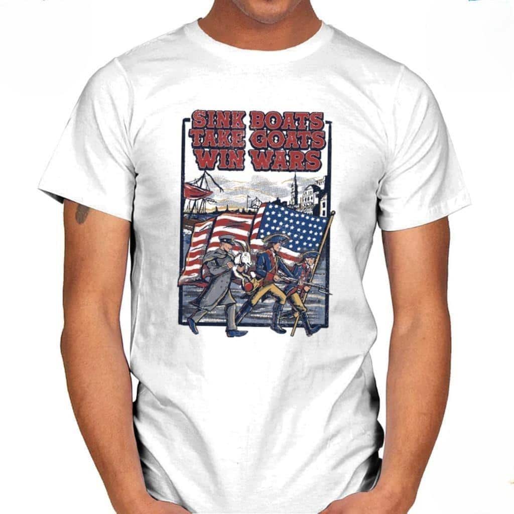 Vintage Sink Boats Take Goats Win Wars T-Shirt Vintage Sink Boats Take Goats Win Wars T-Shirt
